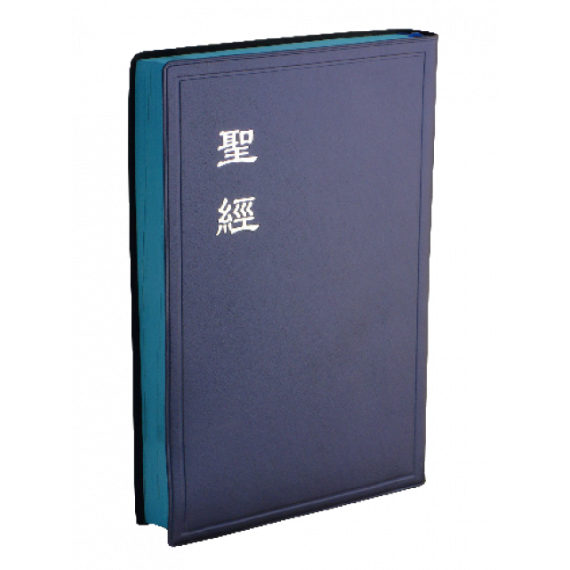 聖經-和合大字膠面神版新彩邊典雅(藍)