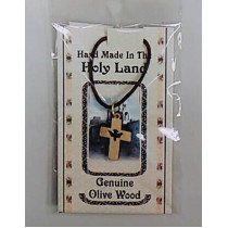 橄欖木十字架-Holy Land手工項鍊13-6