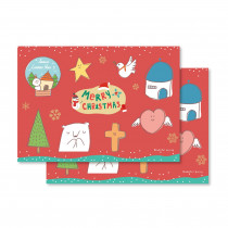 聖誕掛旗卡(2入)-暖心手繪